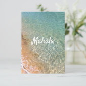 ハワイ海アロハハートステッカーナプキンス サンキューカード (スタンド正面)