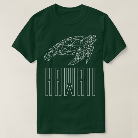 ハワイ海タートルジオホワイトTシャツ Tシャツ (デザイン正面)