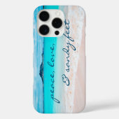 ハワイ海ビーチフォトピースラブサンディ足 Case-Mate iPhoneケース (裏面)