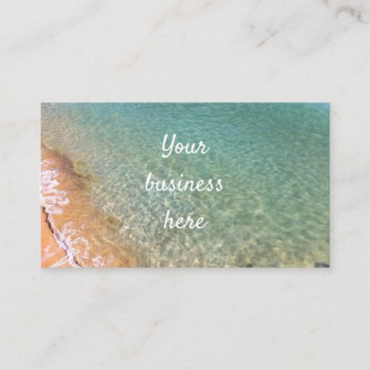 ハワイ海  名刺 (正面)