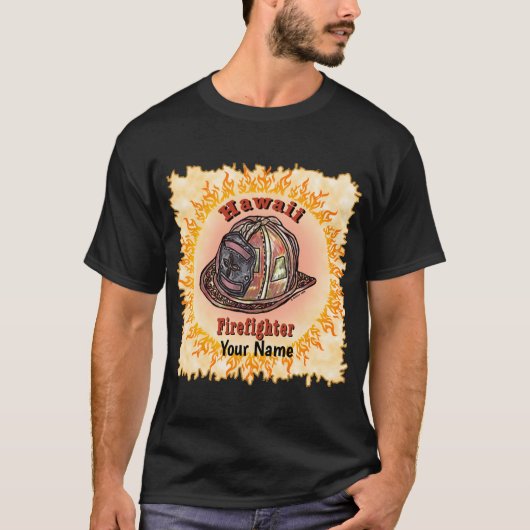 ハワイ消防士Tシャツ Tシャツ (正面)