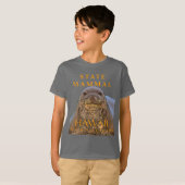 ハワイ準州の哺乳類 モンクアザラシ Tシャツ (正面フル)