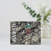 ハワイ溶岩ストップ旅行はがき ポストカード (スタンド正面)