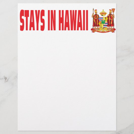 ハワイ滞在 チラシ (正面)