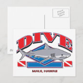ハワイ潜航 ポストカード (正面/裏面)