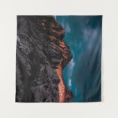 ハワイ火山デジタル壁紙 タペストリー (正面(横))