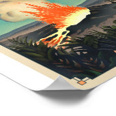 ハワイ火山ナショナルパークリトーのアートワーク ポスター (角)