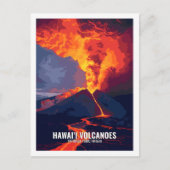 ハワイ火山ハワイUSA ポストカード (正面)
