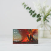 ハワイ火山ビジネスカード 名刺 (スタンド正面)