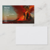 ハワイ火山名刺 名刺 (正面/裏面)