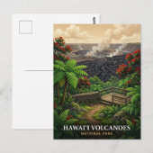 ハワイ火山国立公園の旅 ポストカード (正面/裏面)