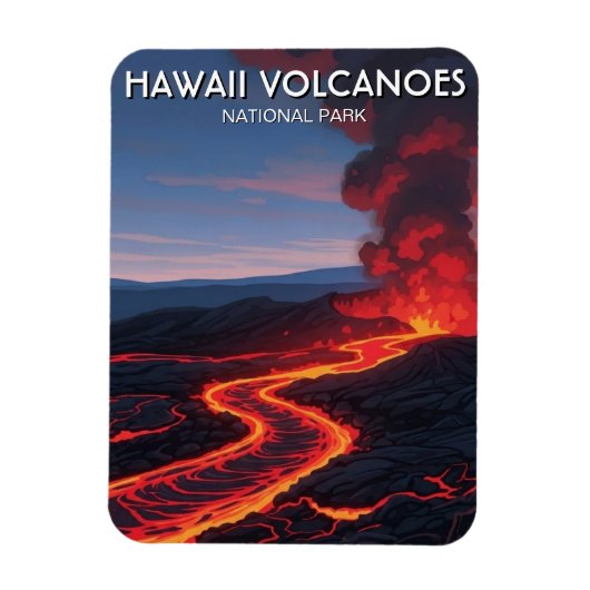 ハワイ火山国立公園の旅 マグネット (縦)
