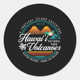 ハワイ火山国立公園キラウアマウナロア ラウンドシール