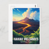 ハワイ火山国立公園トラベル ポストカード (正面/裏面)