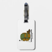 ハワイ火山国立公園バックパック ラゲッジタグ (裏面縦)