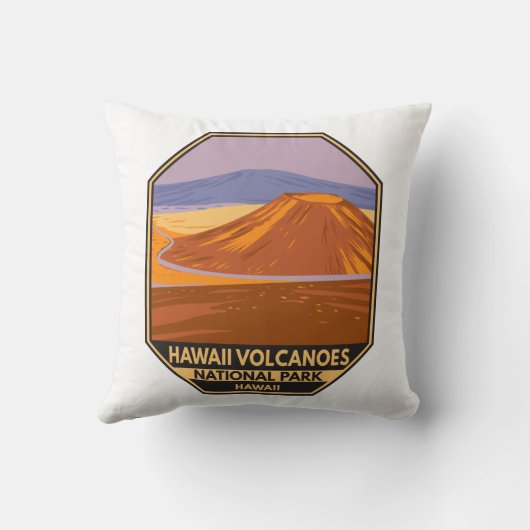 ハワイ火山国立公園マウナケアヴィンテージ クッション (裏面)