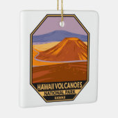 ハワイ火山国立公園マウナケアヴィンテージ セラミックオーナメント (右)
