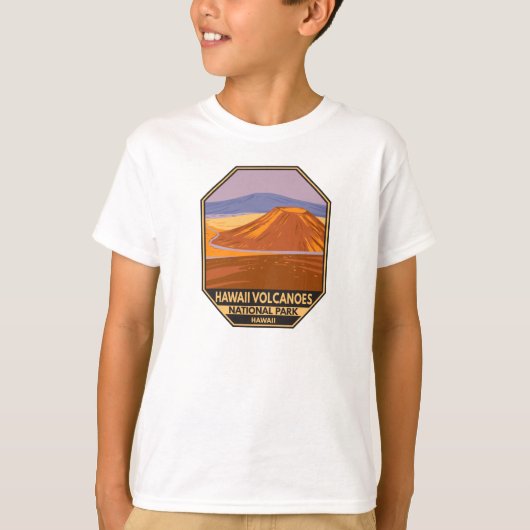 ハワイ火山国立公園マウナケアヴィンテージ Tシャツ (正面)
