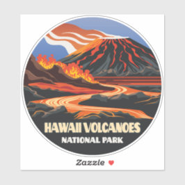 ハワイ火山国立公園マウナロアヴィンテージ シール