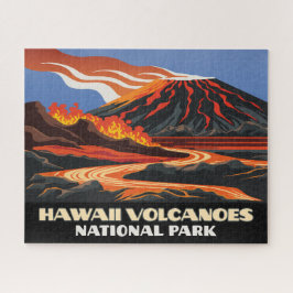 ハワイ火山国立公園マウナロアヴィンテージ ジグソーパズル
