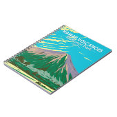 ハワイ火山国立公園マウナロアヴィンテージ ノートブック (左側)