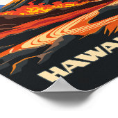 ハワイ火山国立公園マウナロアヴィンテージ ポスター (角)