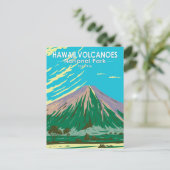 ハワイ火山国立公園マウナロアヴィンテージ ポストカード (スタンド正面)