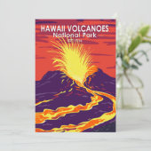 ハワイ火山国立公園ヴィンテージ シーズンカード (スタンド正面)