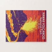 ハワイ火山国立公園ヴィンテージ  ジグソーパズル (横)