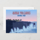 ハワイ火山国立公園ヴィンテージ ポストカード (正面/裏面)