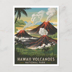 ハワイ火山国立公園ヴィンテージ ポストカード