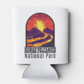 ハワイ火山国立公園ヴィンテージ 缶クーラー (裏面)