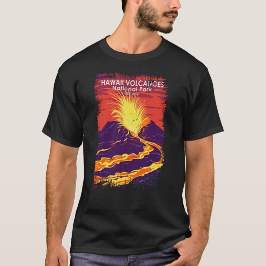 ハワイ火山国立公園ヴィンテージ Tシャツ (正面)