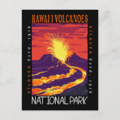 ハワイ火山国立公園動揺してヴィンテージ ポストカード (正面)