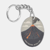 ハワイ火山国立公園噴火 キーホルダー (正面左)