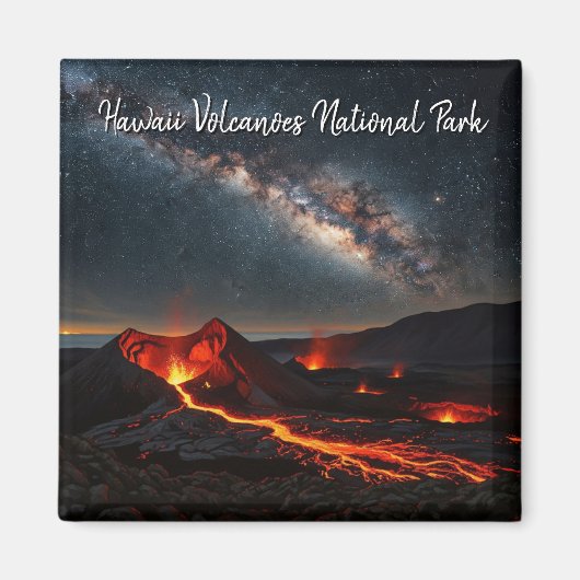 ハワイ火山国立公園天の川 マグネット (正面)