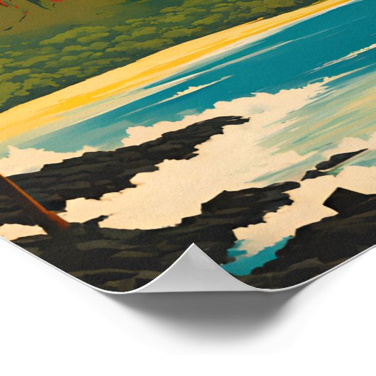 ハワイ火山国立公園旅行ポスター ポスター (角)