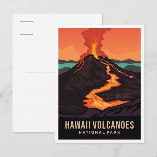 ハワイ火山国立公園 アメリカ旅行 ポストカード (正面/裏面)