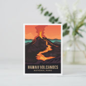ハワイ火山国立公園 アメリカ旅行 ポストカード (スタンド正面)