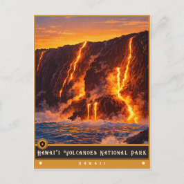 ハワイ火山国立公園 | ビンテージポストカード ポストカード