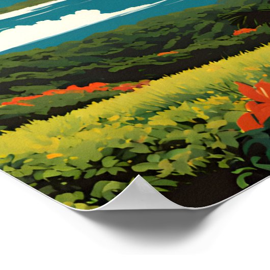 ハワイ火山国立公園 ポスター (角)