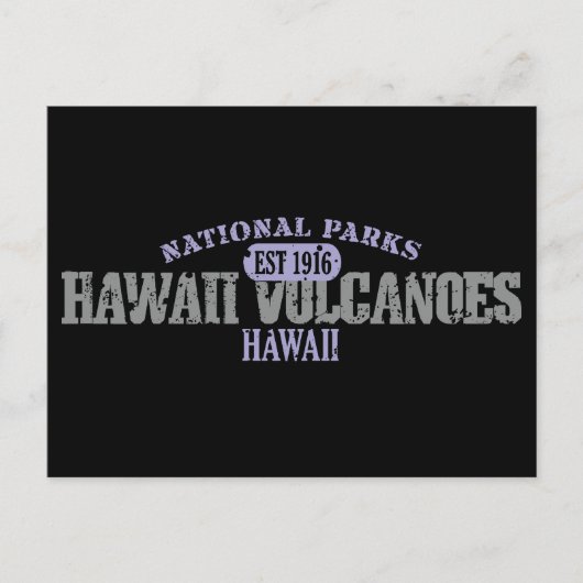 ハワイ火山国立公園 ポストカード (正面)