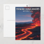 ハワイ火山国立公園 旅行 ポストカード (正面/裏面)