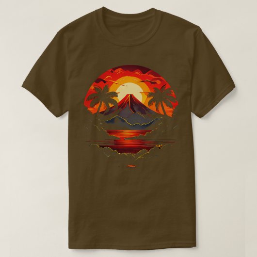 ハワイ火山国立公園Tシャツ Tシャツ (デザイン正面)
