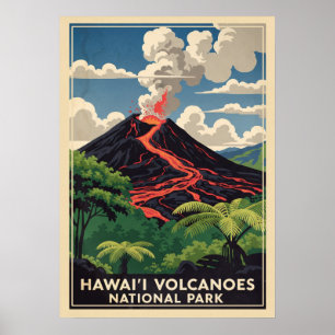 ハワイ火山国立公園V02 ポスター