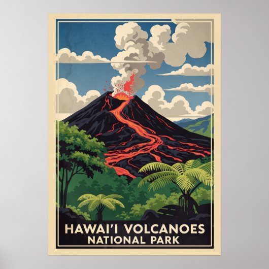ハワイ火山国立公園V02 ポスター (正面)