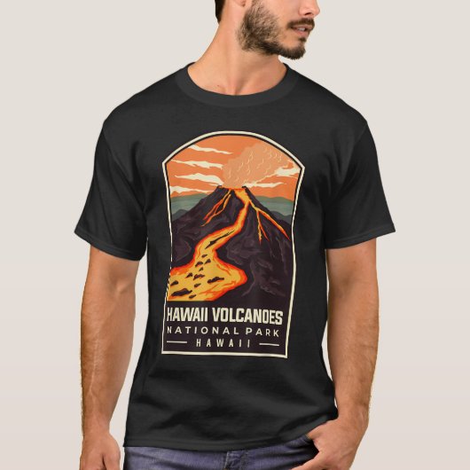 ハワイ火山国立 Tシャツ (正面)