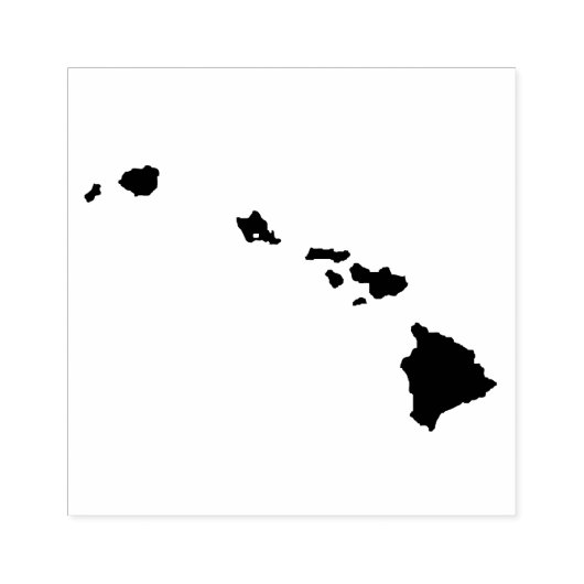 ハワイ無地のラバーアートスタンプ ラバースタンプ (インプリント)