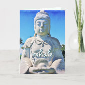 ハワイ熱帯仏の息を呑むスクリプト平和 カード (正面)