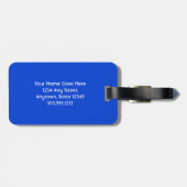 ハワイ熱帯仏フォトエクセアル引用文スクリプト ラゲッジタグ (裏面横)